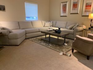 Sectional Sofa with Coffee Table